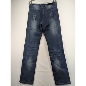 Drayko‎ RooMoto Mens MR 4 Plus Blue Wash Motorcycle Jeans 30x33